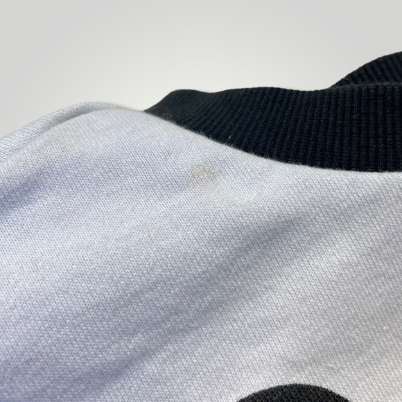 Retro Disney Mickey Mouse 1928 Graphic Sweatshirt Size Small White Black Gold - Picture 2 of 2